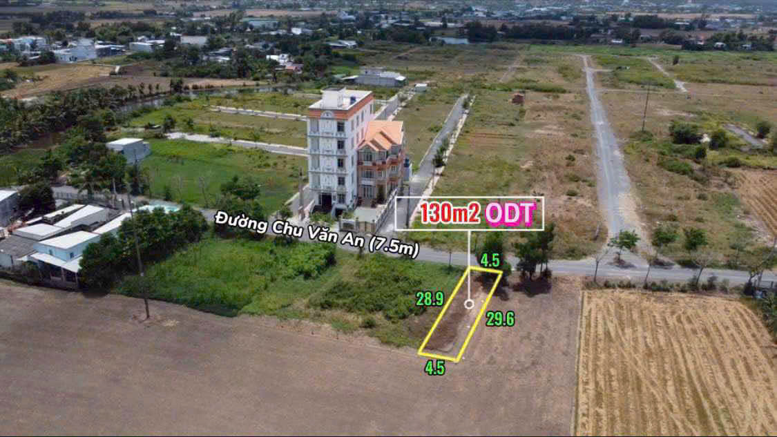 BÁN ĐẤT CHÍNH CHỦ 130M2 MT Đ. CHU VĂN AN- CẦN ĐƯỚC,  900TR, SỔ HỒNG RIÊNG, CÔNG CHỨNG SANG TÊN NGAY - Ảnh chính